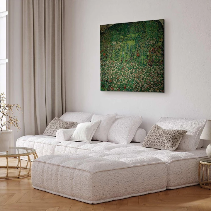 Obraz - Gustav Klimt – Gartenlandschaft mit Bergkuppe