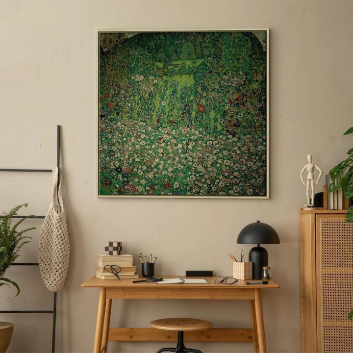 Obraz - Gustav Klimt – Gartenlandschaft mit Bergkuppe