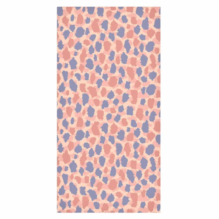 Tapeta - Deseń żyrafy - kolorowy wzór zwierzęcy w niebiesko-różowe plamki