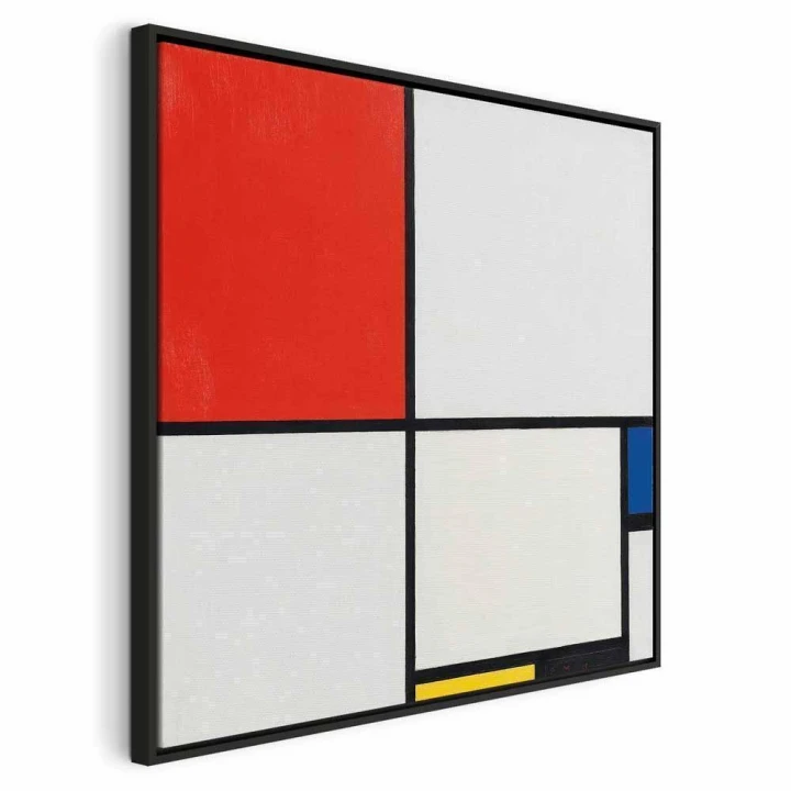 Obraz - Piet Mondrian – Kompozycja nr III z czerwonym, niebieskim, żółtym i czarnym