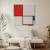 Obraz - Piet Mondrian – Kompozycja nr III z czerwonym, niebieskim, żółtym i czarnym