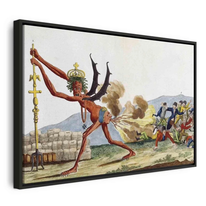 Obraz - Jacques-Louis David – Karykatura rządu angielskiego