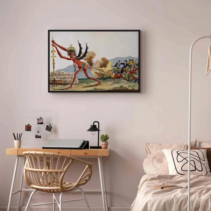Obraz - Jacques-Louis David – Karykatura rządu angielskiego