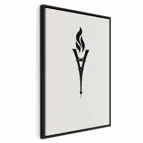 Obraz - Znicz w kształcie odwróconej wieży Eiffla