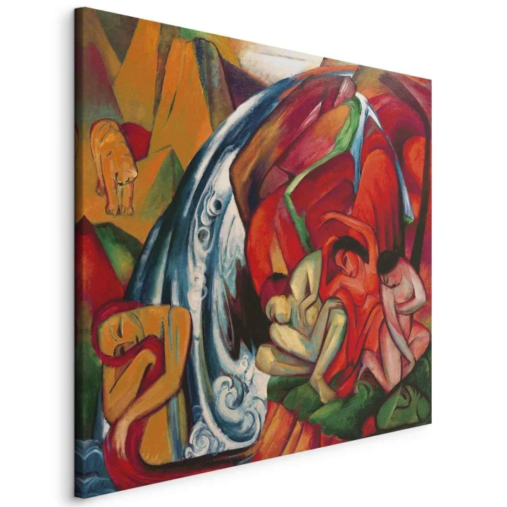 Obraz - Franz Marc – Wodospad (Kobiety pod wodospadem)