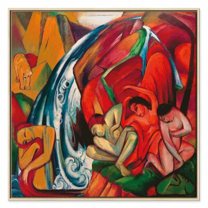 Obraz - Franz Marc – Wodospad (Kobiety pod wodospadem)