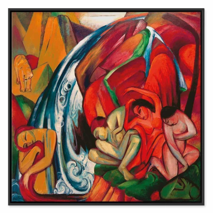 Obraz - Franz Marc – Wodospad (Kobiety pod wodospadem)