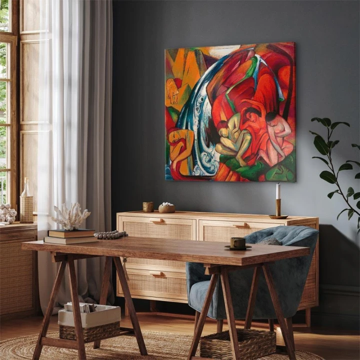 Obraz - Franz Marc – Wodospad (Kobiety pod wodospadem)