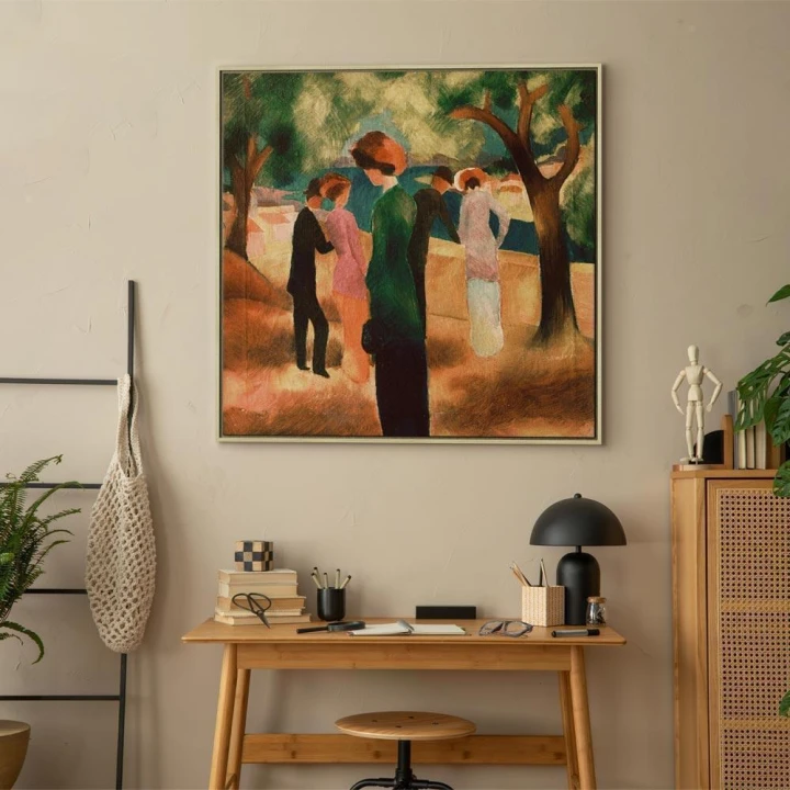 Obraz - August Macke – Kobieta w zielonym żakiecie