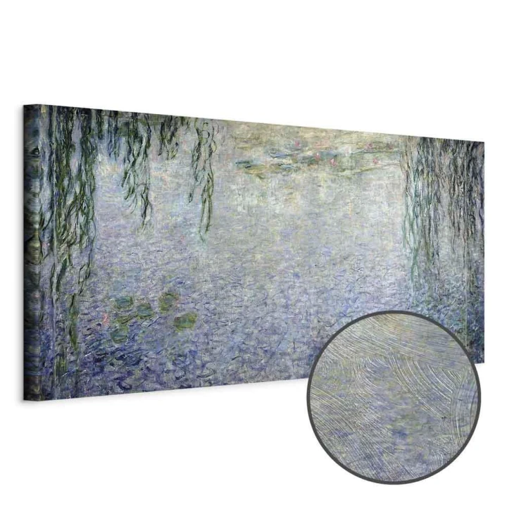 Obraz - Claude Monet – Nenufary (lilie wodne): dwie wierzby płaczące
