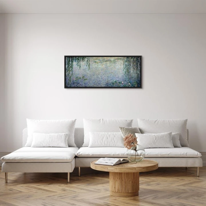 Obraz - Claude Monet – Nenufary (lilie wodne): dwie wierzby płaczące