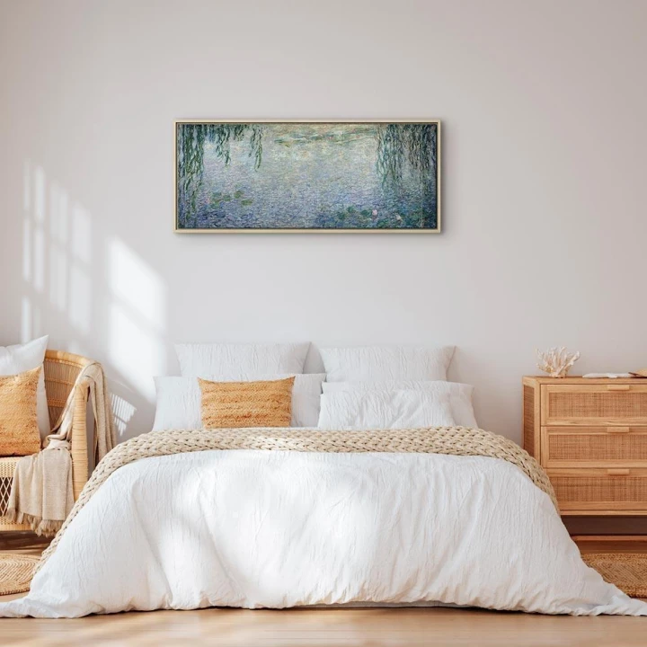 Obraz - Claude Monet – Nenufary (lilie wodne): dwie wierzby płaczące