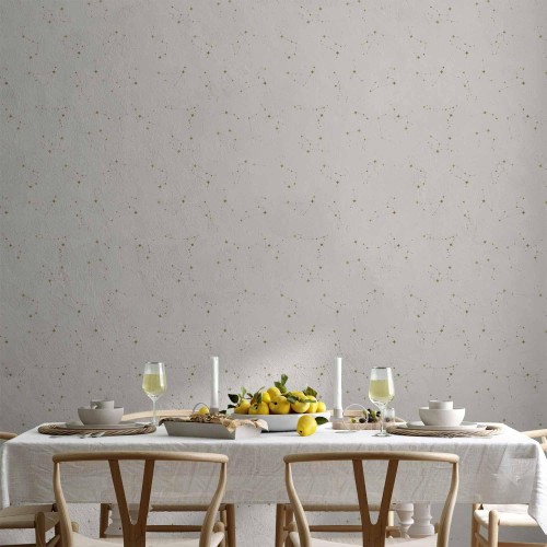 Tapeta - Gwiezdna Mapa - delikatne konstelacje w ciepłych odcieniach