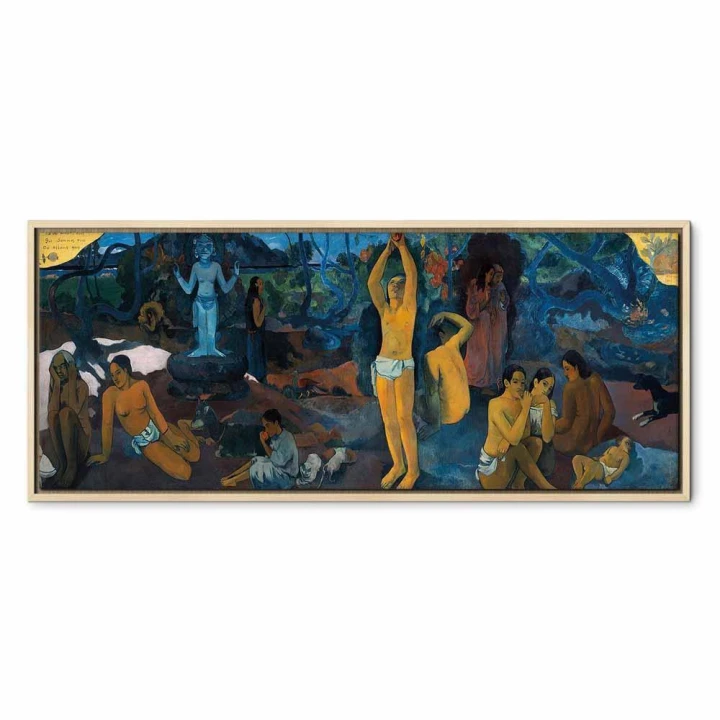 Obraz - Paul Gauguin – Skąd przyszliśmy? Kim jesteśmy? Dokąd idziemy?