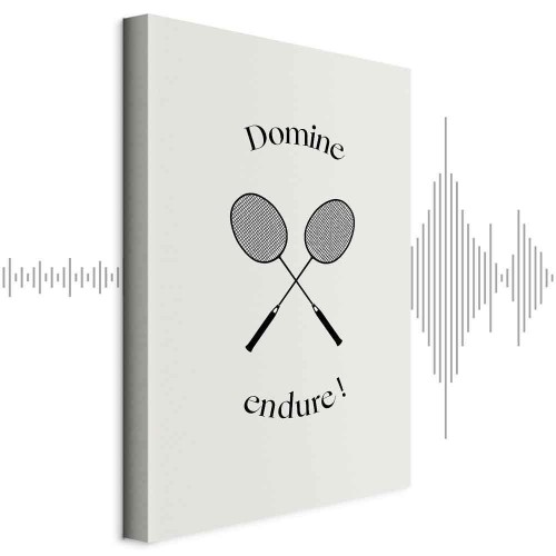 Obraz - Czarne rakiety do badmintona