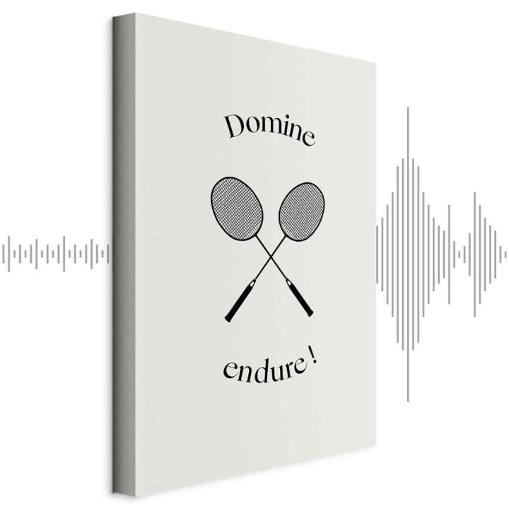 Obraz - Czarne rakiety do badmintona