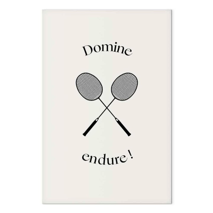 Obraz - Czarne rakiety do badmintona