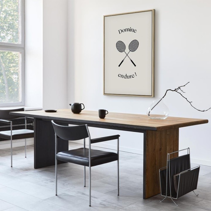 Obraz - Czarne rakiety do badmintona