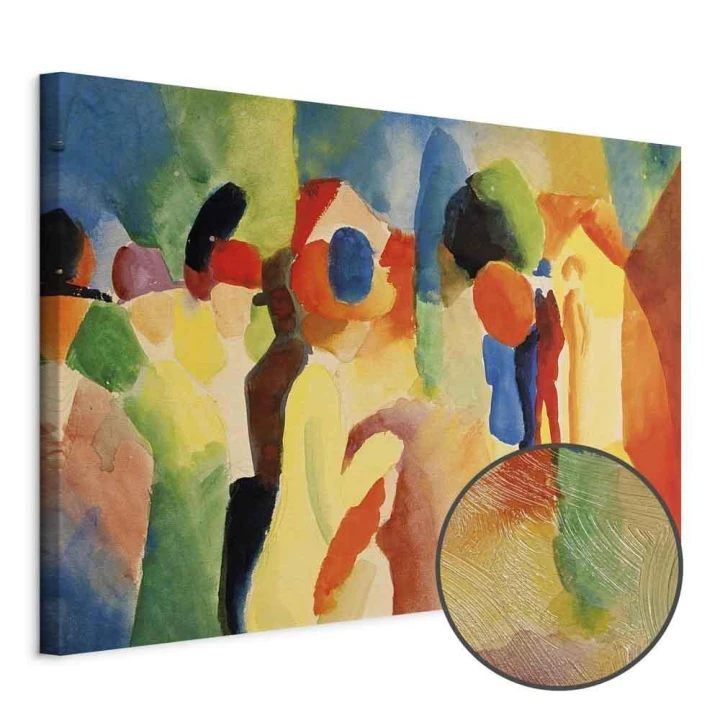 Obraz - August Macke – Kobieta w żółtym płaszczu