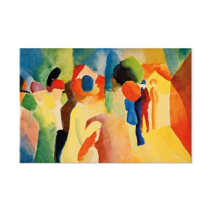 Obraz - August Macke – Kobieta w żółtym płaszczu