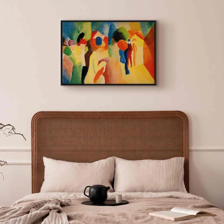 Obraz - August Macke – Kobieta w żółtym płaszczu