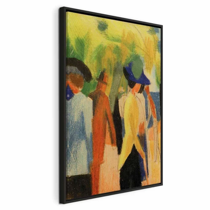 Obraz - August Macke – Spacerowicze pod drzewami (spacerowicze w parku)