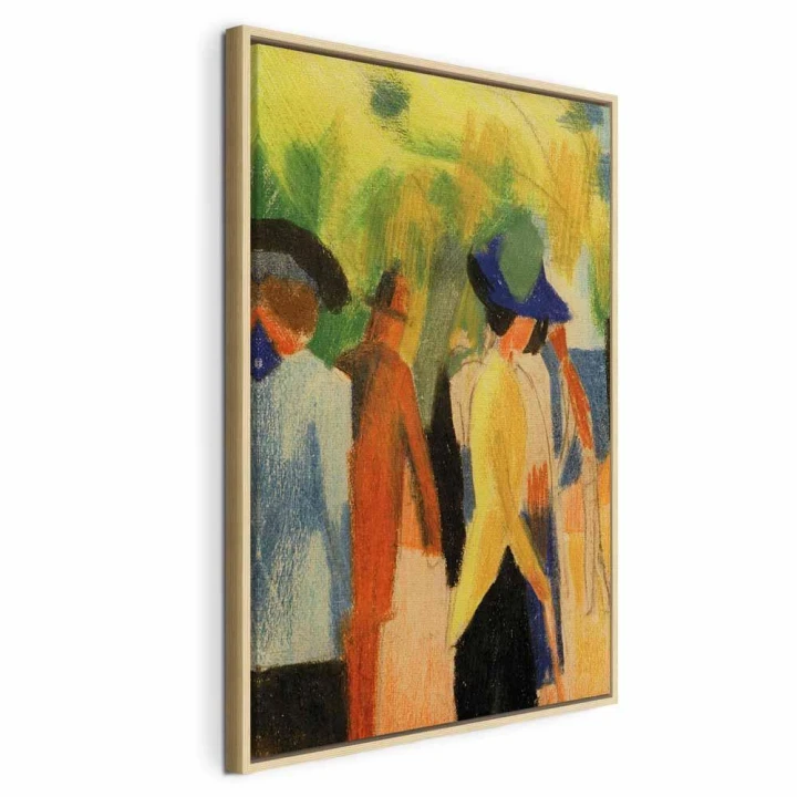 Obraz - August Macke – Spacerowicze pod drzewami (spacerowicze w parku)