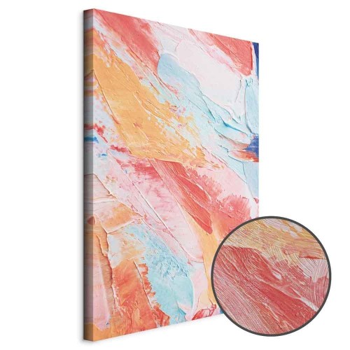 Obraz - Wiosenne Odcienie - kolorowa mieszanka ciepłych i chłodnych tonów na płótnie