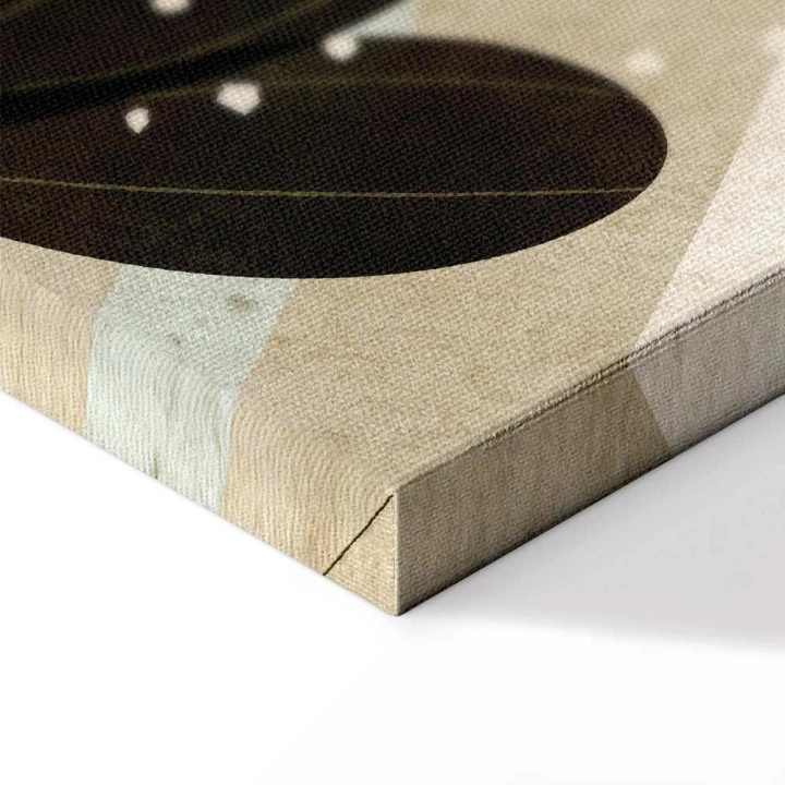 Obraz - Tęcza i słońce u góry - Ptaki w stonowanych barwach latające pośród chmur nad tęczą i różnorodnymi roślinami na jasnym tle