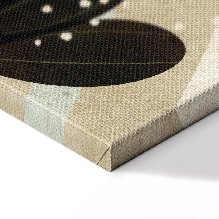 Obraz - Tęcza i słońce u góry - Ptaki w stonowanych barwach latające pośród chmur nad tęczą i różnorodnymi roślinami na jasnym tle