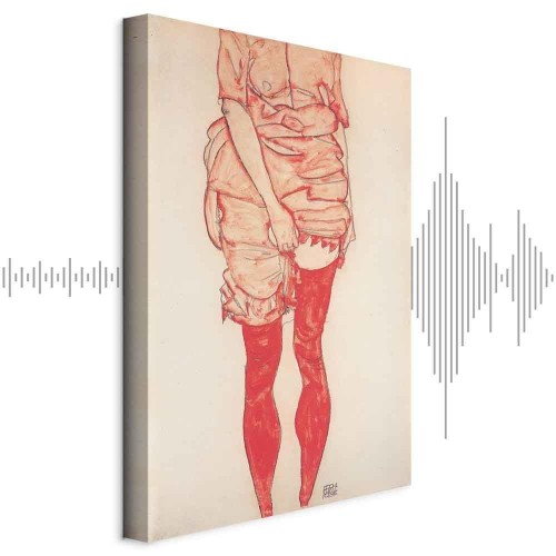 Obraz - Egon Schiele – Stojąca kobieta w czerwieni