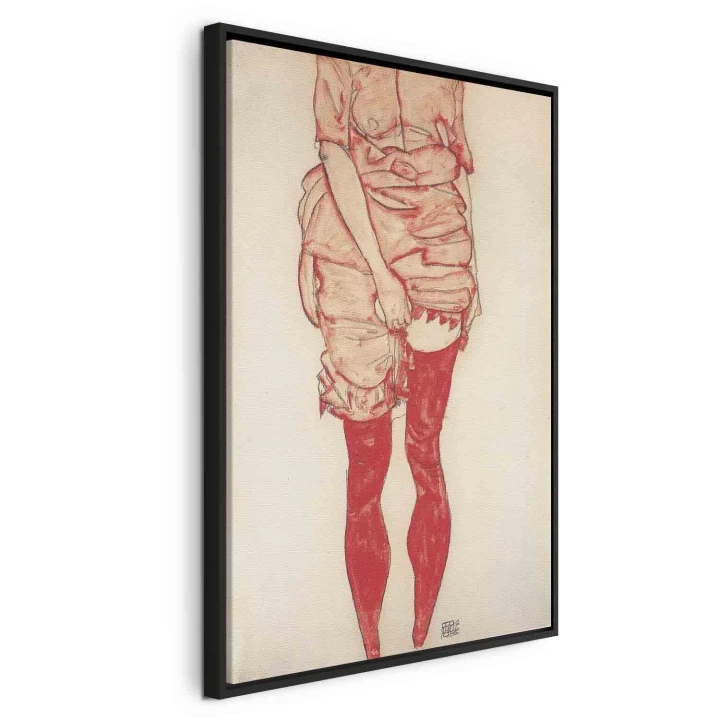 Obraz - Egon Schiele – Stojąca kobieta w czerwieni