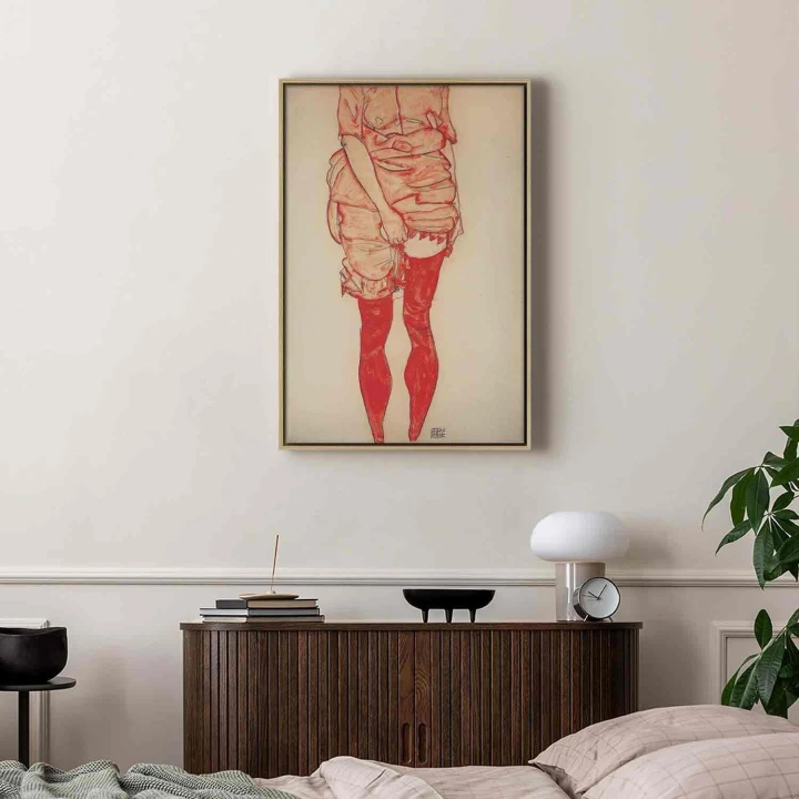 Obraz - Egon Schiele – Stojąca kobieta w czerwieni