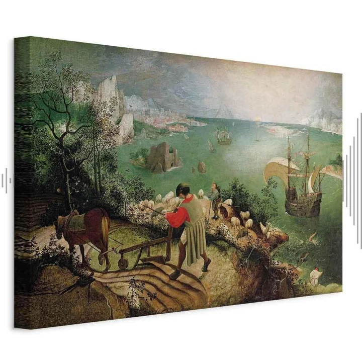 Obraz - Pieter Bruegel (starszy) – Pejzaż z upadkiem Ikara