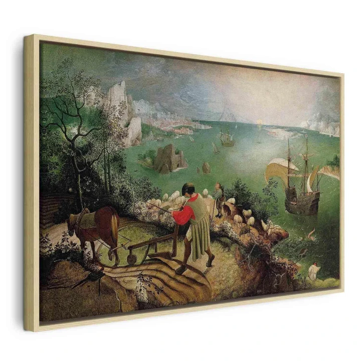Obraz - Pieter Bruegel (starszy) – Pejzaż z upadkiem Ikara