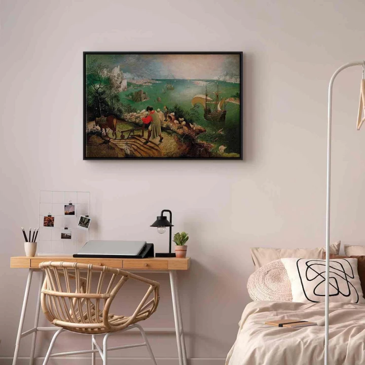 Obraz - Pieter Bruegel (starszy) – Pejzaż z upadkiem Ikara