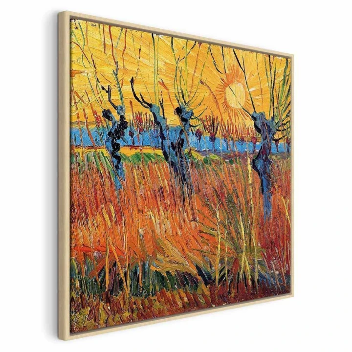 Obraz - Vincent van Gogh – Wierzby o zachodzie słońca