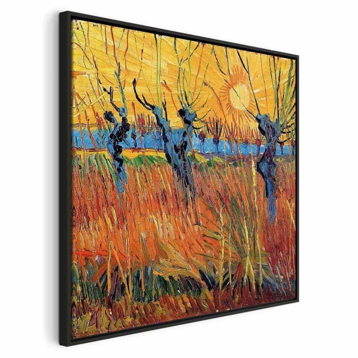 Obraz - Vincent van Gogh – Wierzby o zachodzie słońca