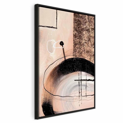Obraz - Sztuka kształtów (1-częściowy) - abstrakcja ręcznie malowanego dzieła