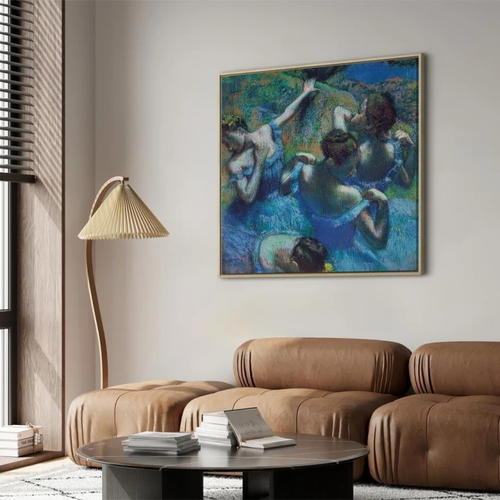 Obraz - Edgar Degas – Błękitne tancerki II