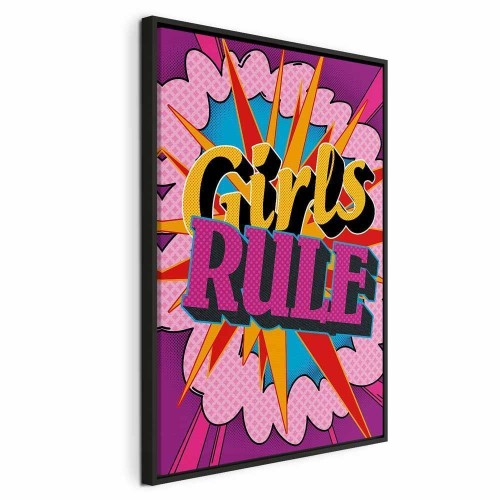 Obraz - Energia barw (1-częściowy) - angielskie napisy na kolorowym tle