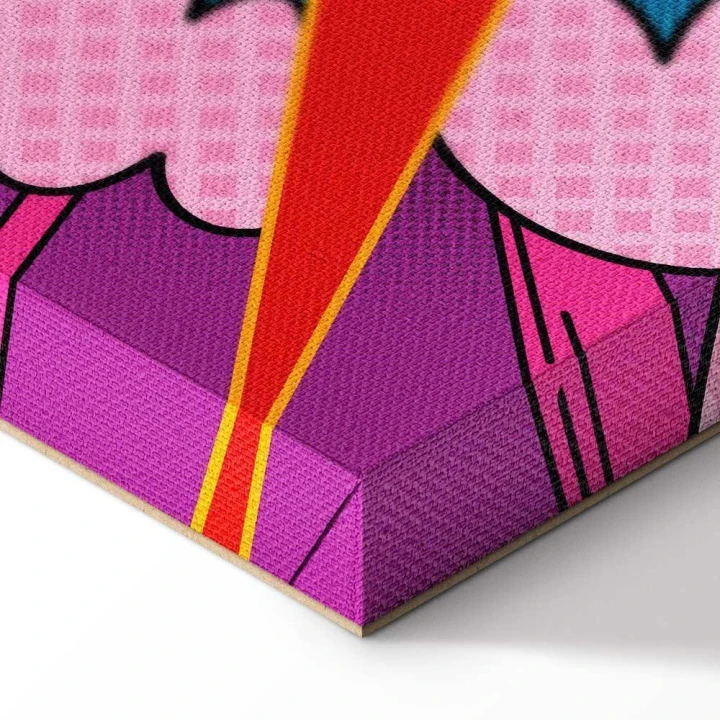 Obraz - Energia barw (1-częściowy) - angielskie napisy na kolorowym tle