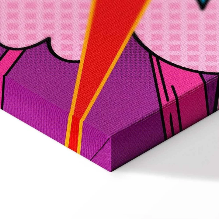 Obraz - Energia barw (1-częściowy) - angielskie napisy na kolorowym tle