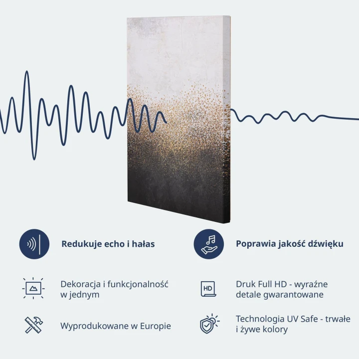 Obraz - Energia barw (1-częściowy) - angielskie napisy na kolorowym tle