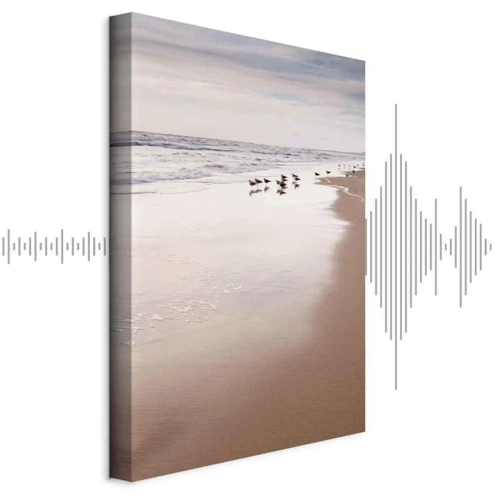 Obraz - Jesienna plaża (1-częściowy) pionowy
