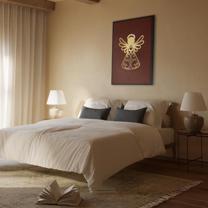 Obraz - Anielskie złoto (1-częściowy) pionowy