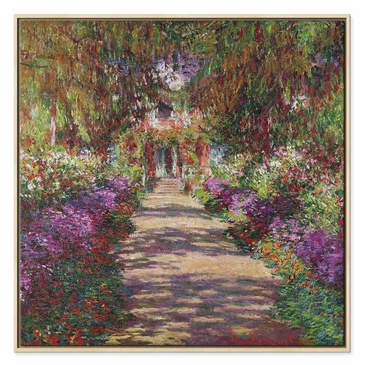 Obraz - Claude Monet – Ścieżka w ogrodzie w Giverny