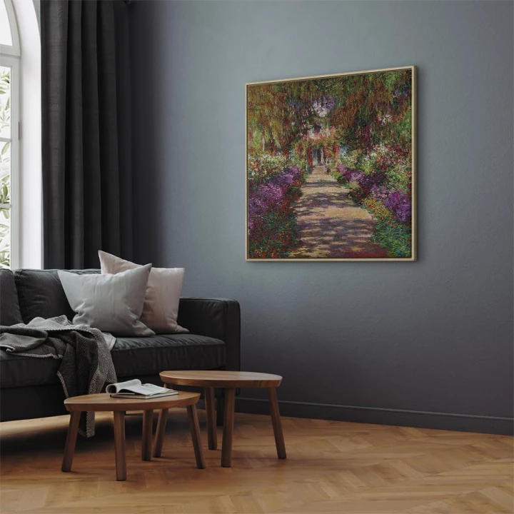 Obraz - Claude Monet – Ścieżka w ogrodzie w Giverny