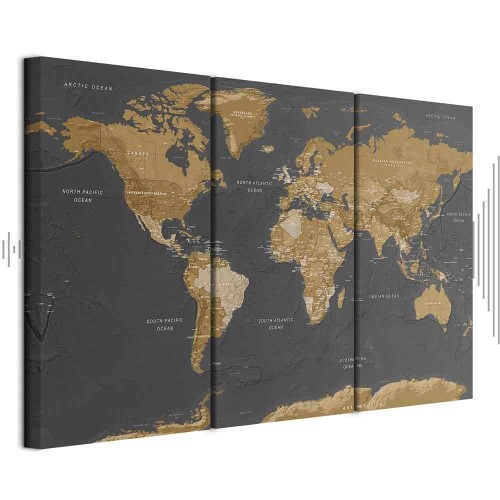 Obraz - Mapa świata: Nowoczesna estetyka