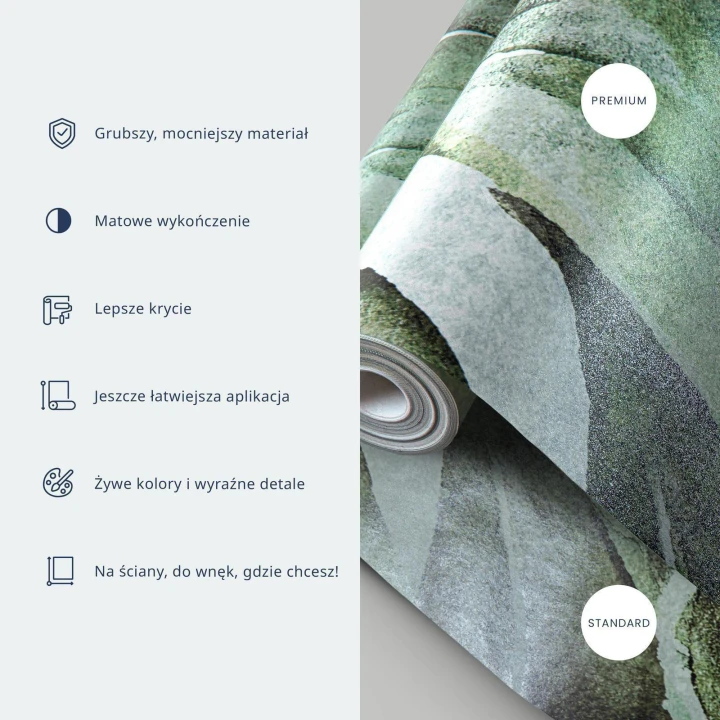 Fototapeta - Egzotyczna natura w dżungli - pejzaż roślinny z liśćmi z deseniami